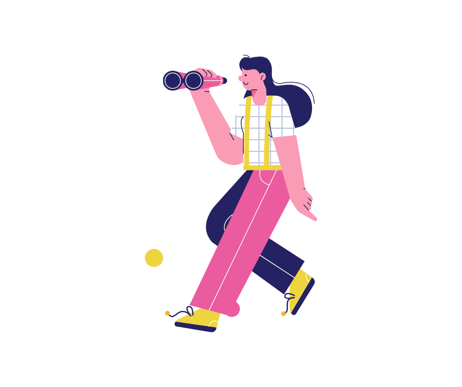 Pink and Navy Illustrated Cyber Monday Facebook Post